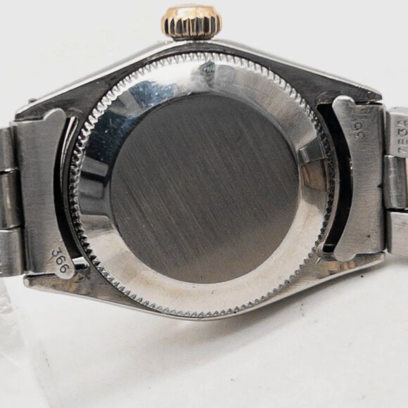 Rolex Ladies 2 Tone Gold Blue Face Watch - Picture 5 of 6